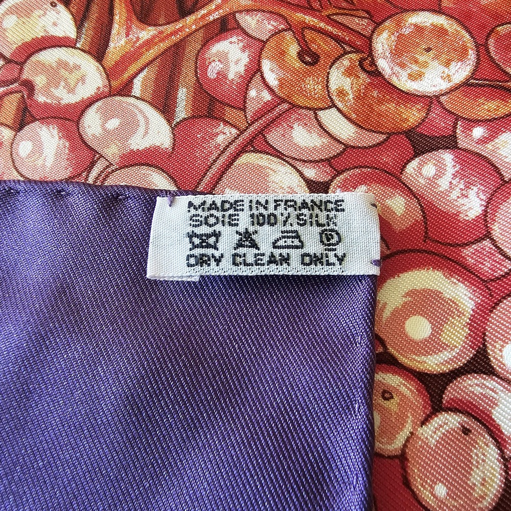 Hermès "Vendanges" by Valerie Dawlat-Dumoulin Vintage Silk Scarf 2001 - Picture 10 of 10